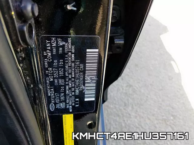 KMHCT4AE1HU357161 фото 2