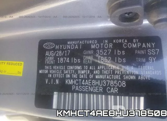 KMHCT4AE8HU378508 фото 10