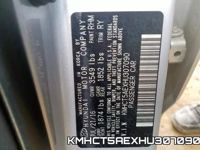 KMHCT5AEXHU307090 фото 2