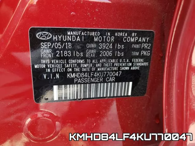 KMHD84LF4KU770047 фото 2
