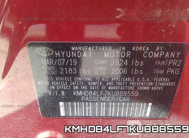 KMHD84LF7KU888559 фото 10