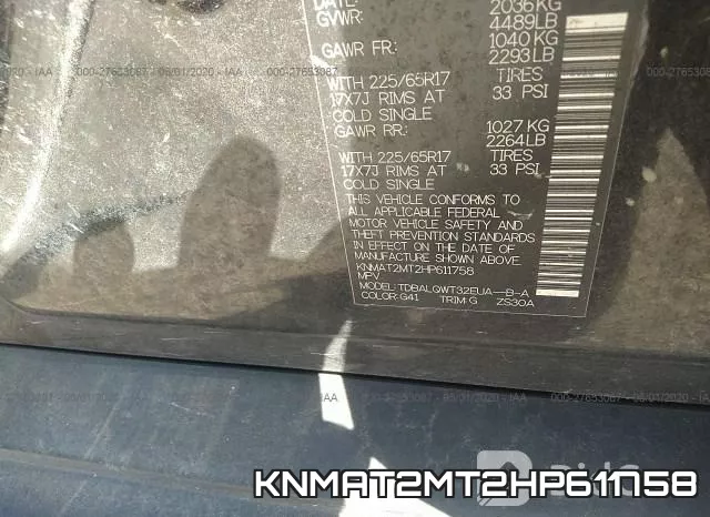KNMAT2MT2HP611758 фото 10