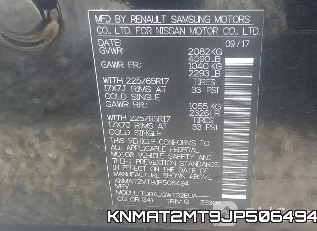 KNMAT2MT9JP506494 фото 10