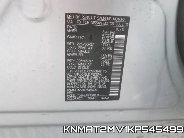 KNMAT2MV1KP545499 фото 2