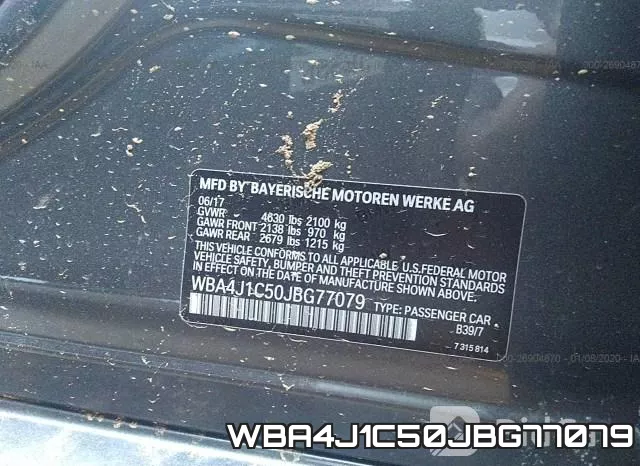 WBA4J1C50JBG77079 фото 10