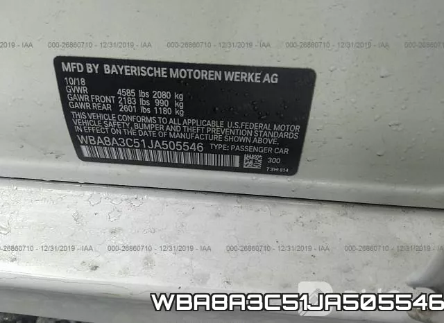 WBA8A3C51JA505546 фото 10