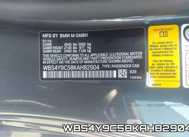 WBS4Y9C58KAH82904 фото 10
