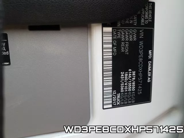 WD3PE8CDXHP571425 фото 2