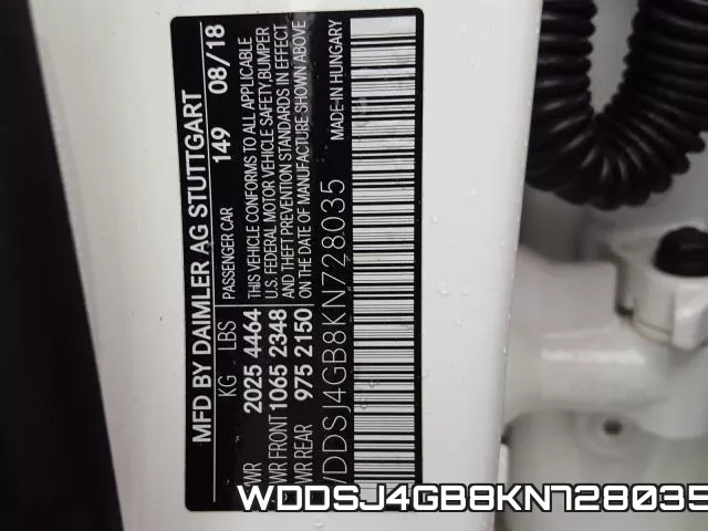 WDDSJ4GB8KN728035 фото 2
