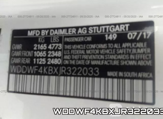 WDDWF4KBXJR322033 фото 10