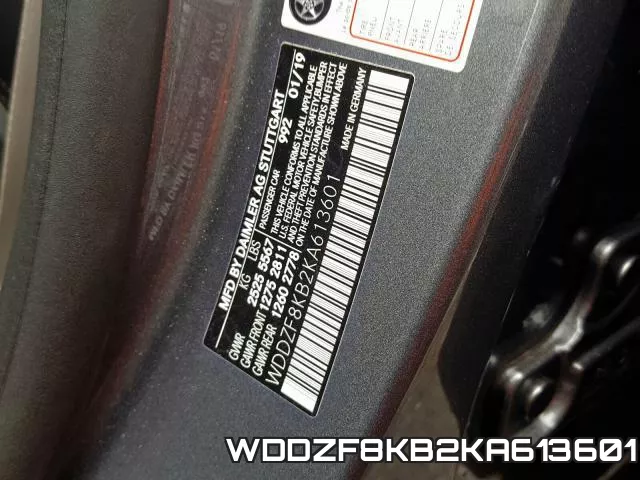 WDDZF8KB2KA613601 фото 2