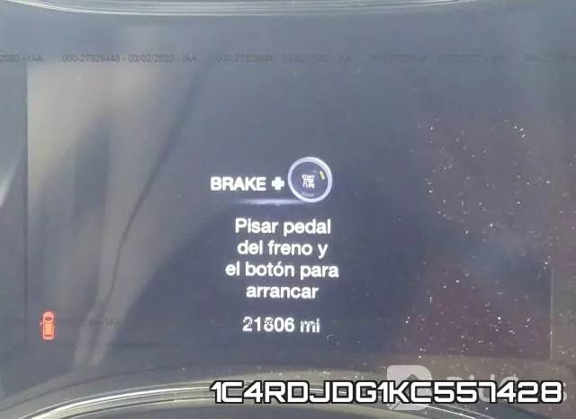 1C4RDJDG1KC557428 фото 8