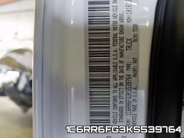 1C6RR6FG3KS539764 фото 2