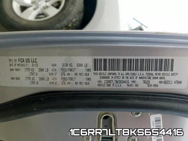 1C6RR7LT8KS654416 фото 2