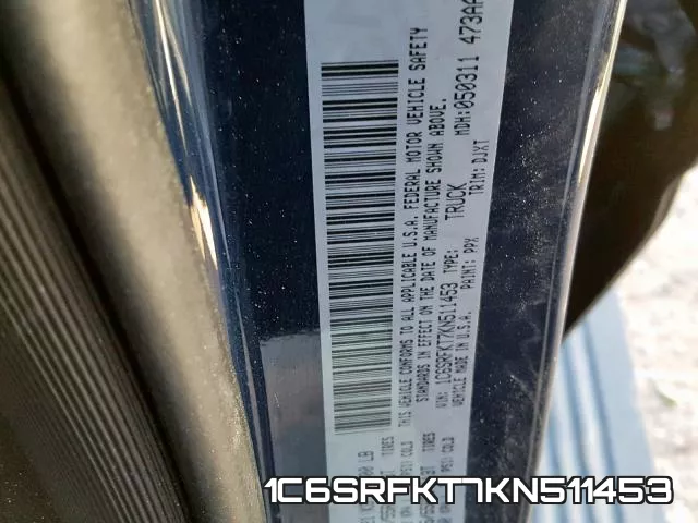 1C6SRFKT7KN511453 фото 2