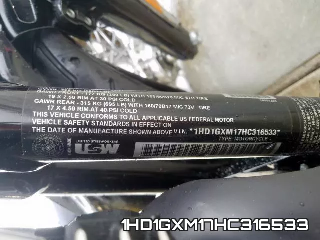 1HD1GXM17HC316533 фото 2