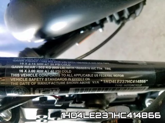 1HD4LE237HC414866 фото 2
