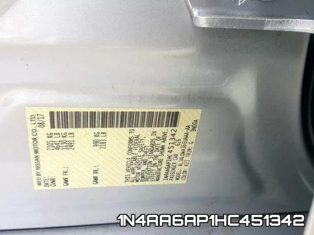 1N4AA6AP1HC451342 фото 2