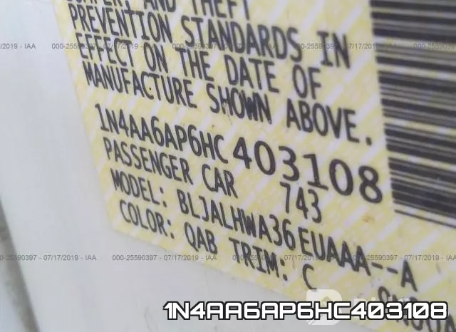 1N4AA6AP6HC403108 фото 10