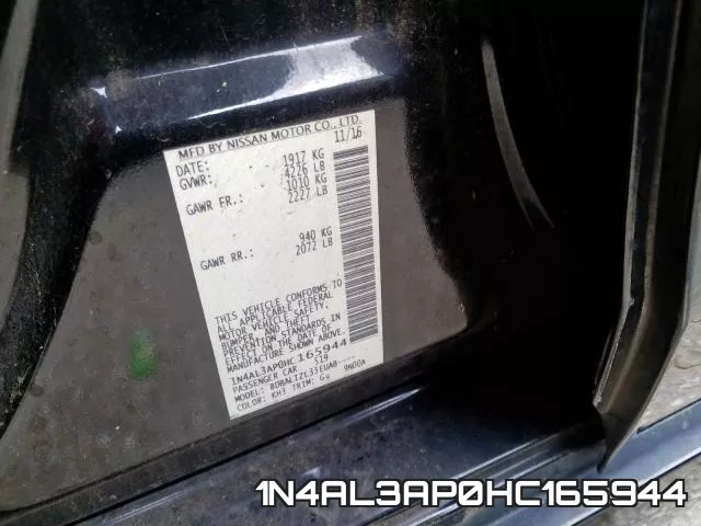 1N4AL3AP0HC165944 фото 2
