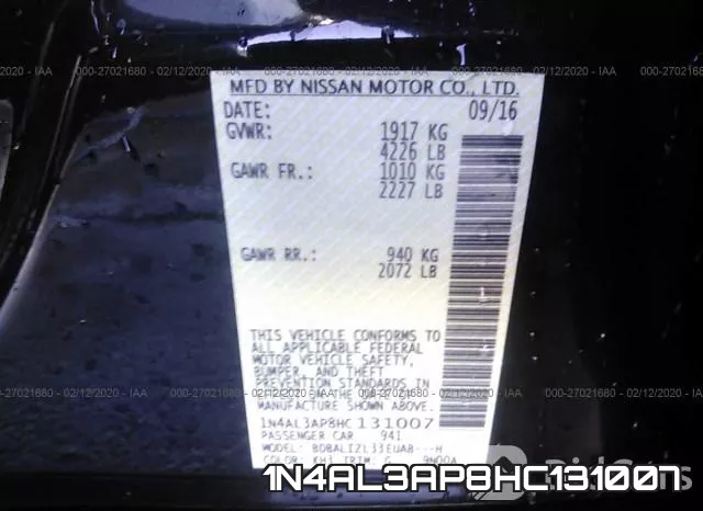 1N4AL3AP8HC131007 фото 10