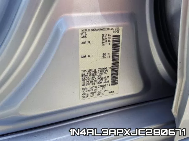 1N4AL3APXJC280671 фото 2