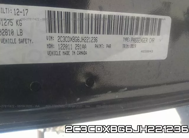 2C3CDXBG6JH221236 фото 10