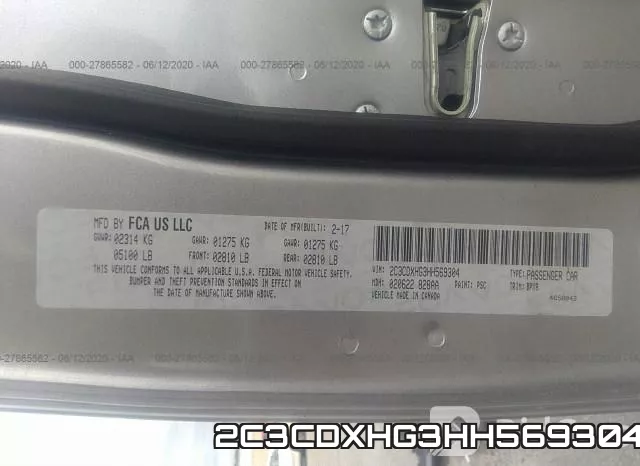 2C3CDXHG3HH569304 фото 10