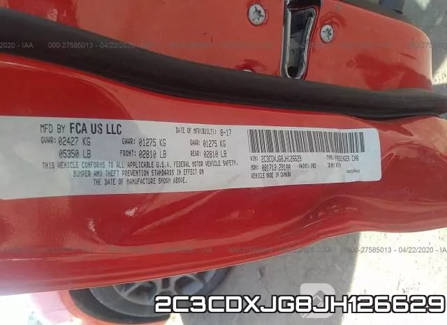 2C3CDXJG8JH126629 фото 10