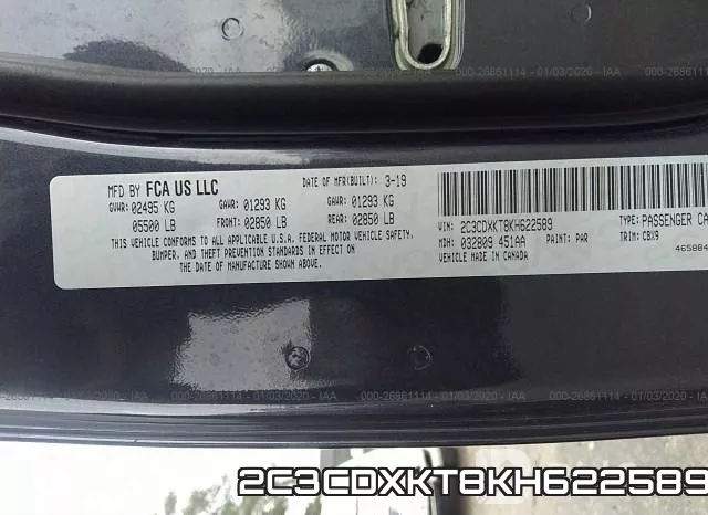 2C3CDXKT8KH622589 фото 9