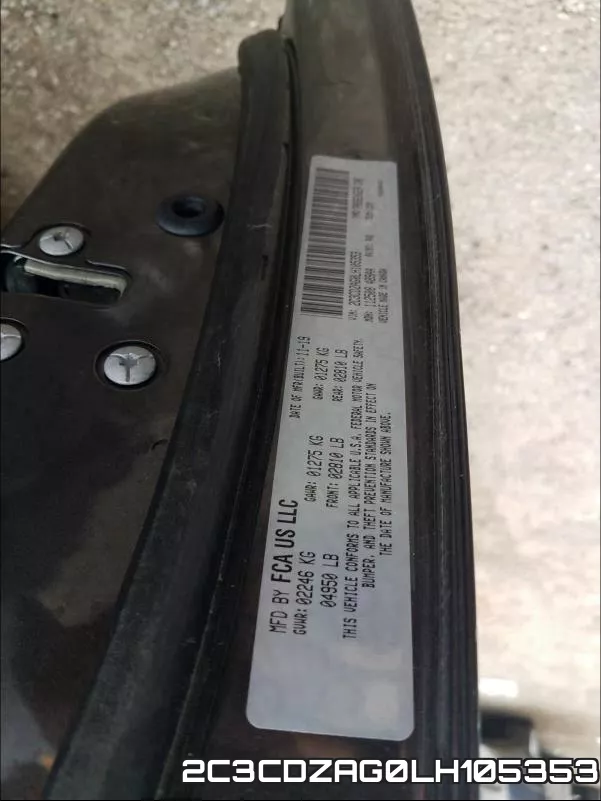 2C3CDZAG0LH105353 фото 2