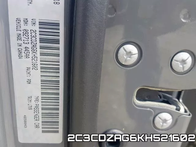 2C3CDZAG6KH521602 фото 2