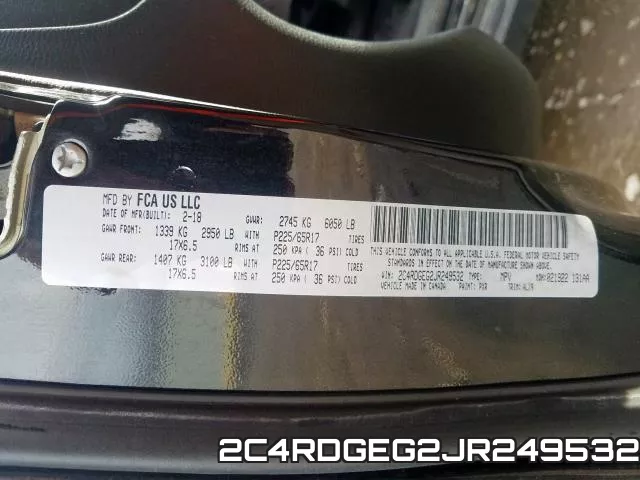 2C4RDGEG2JR249532 фото 2