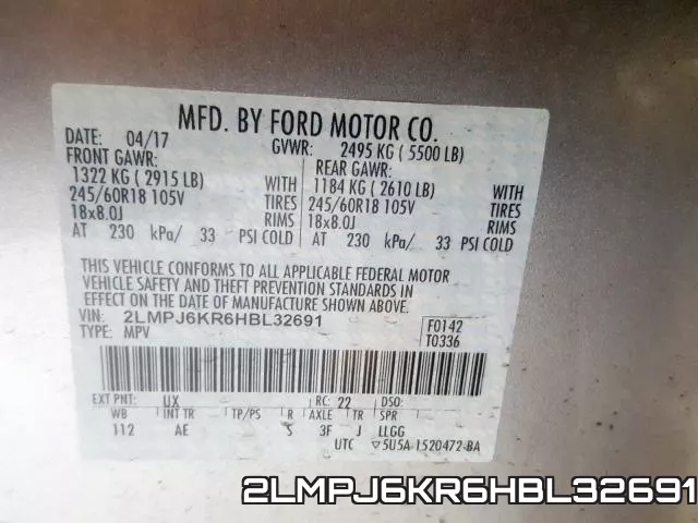 2LMPJ6KR6HBL32691 фото 2