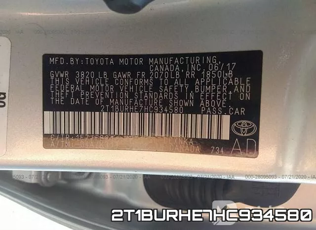 2T1BURHE7HC934580 фото 10
