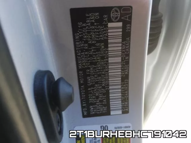 2T1BURHE8HC791042 фото 2