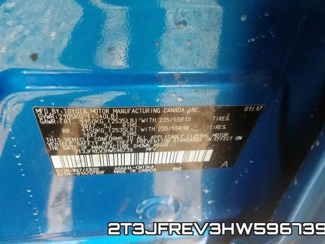 2T3JFREV3HW596739 фото 2