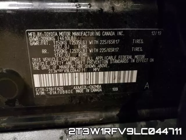 2T3W1RFV9LC044711 фото 2