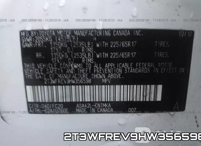 2T3WFREV9HW356598 фото 10