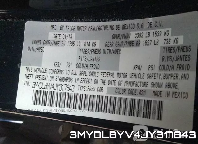 3MYDLBYV4JY317843 фото 10