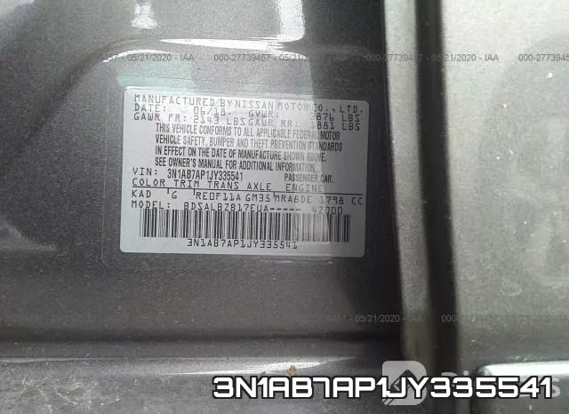3N1AB7AP1JY335541 фото 10