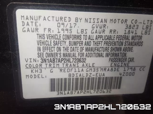 3N1AB7AP2HL720632 фото 2