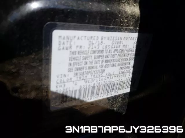 3N1AB7AP6JY326396 фото 2