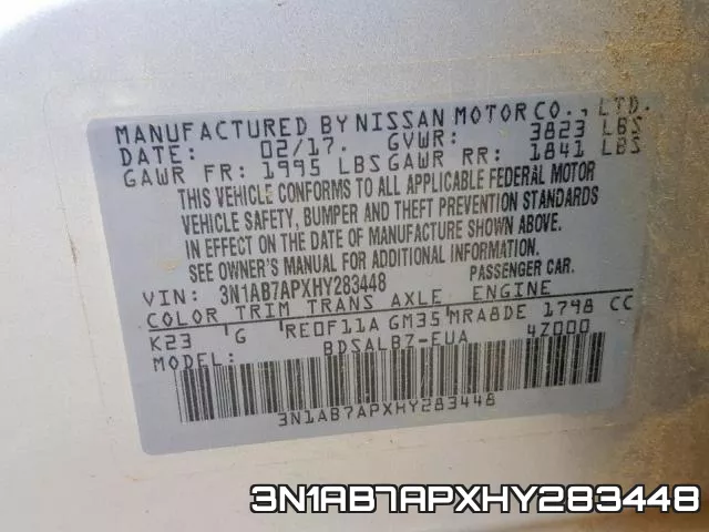 3N1AB7APXHY283448 фото 2