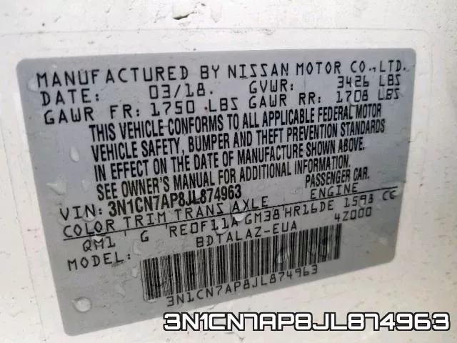 3N1CN7AP8JL874963 фото 2