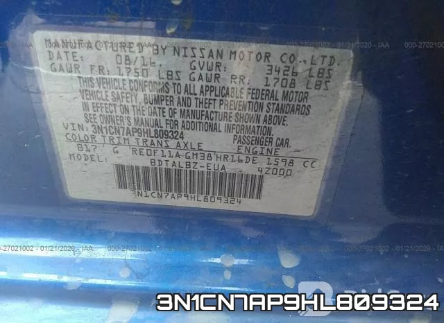 3N1CN7AP9HL809324 фото 10