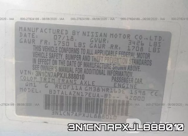 3N1CN7APXJL888010 фото 10