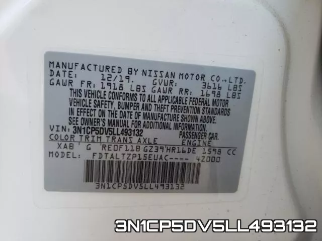 3N1CP5DV5LL493132 фото 2