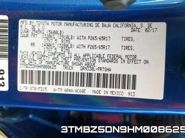 3TMBZ5DN9HM008625 фото 2