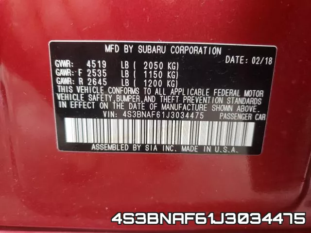 4S3BNAF61J3034475 фото 2